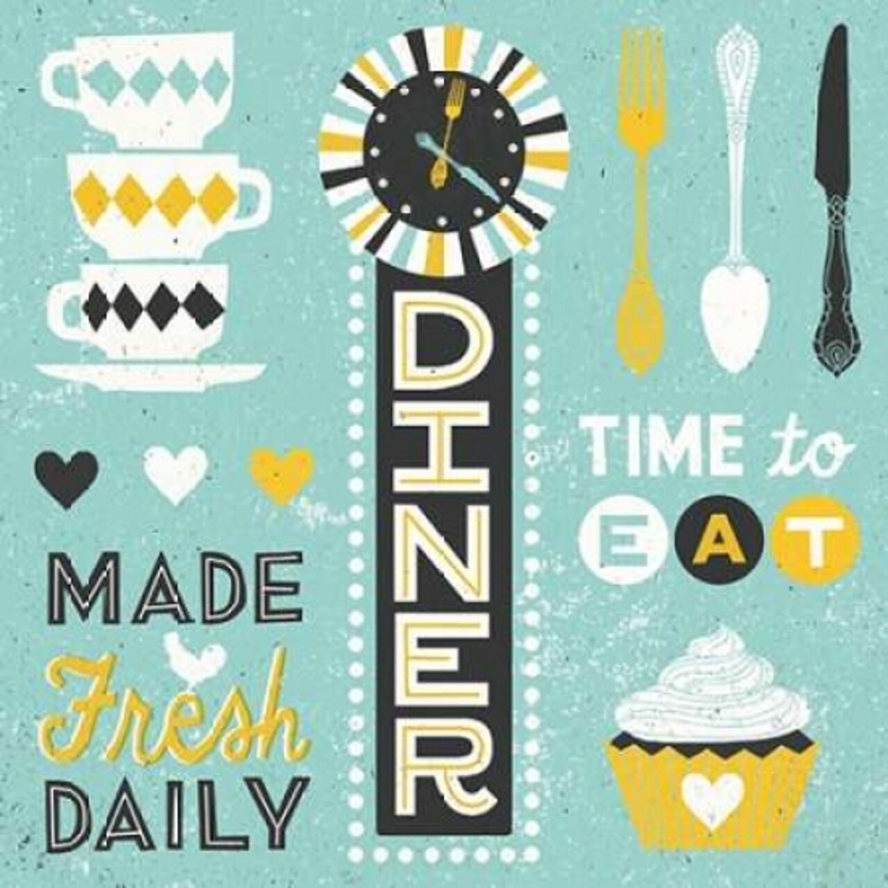 Retro Diner Collection Pattern Master Poster Print by Michael Mullan - Item # VARPDX18694